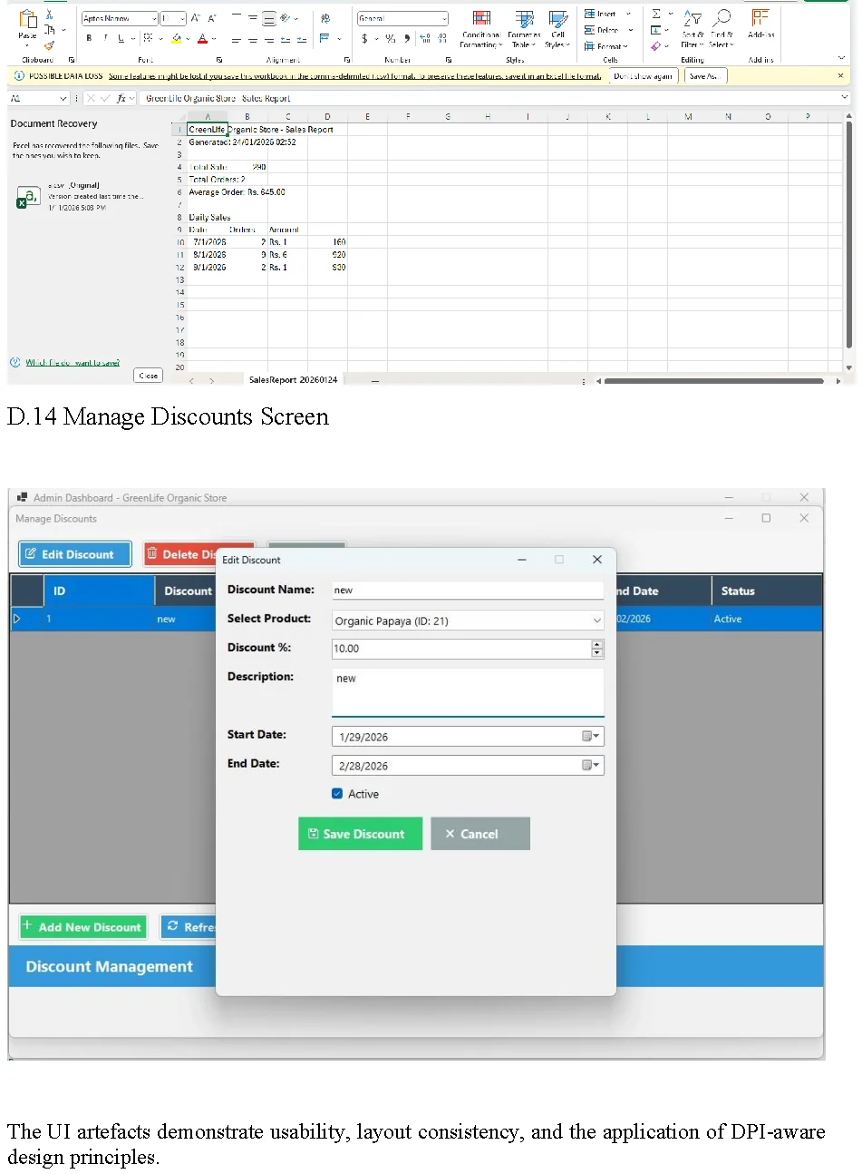 GreenLife email and sales reports