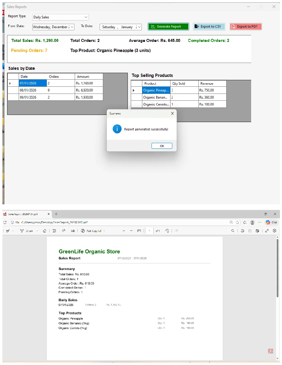 Order tracking