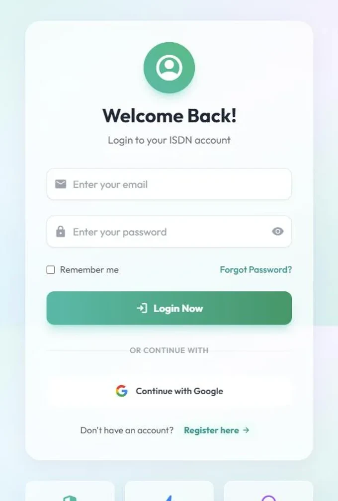 ISDN login with Google OAuth