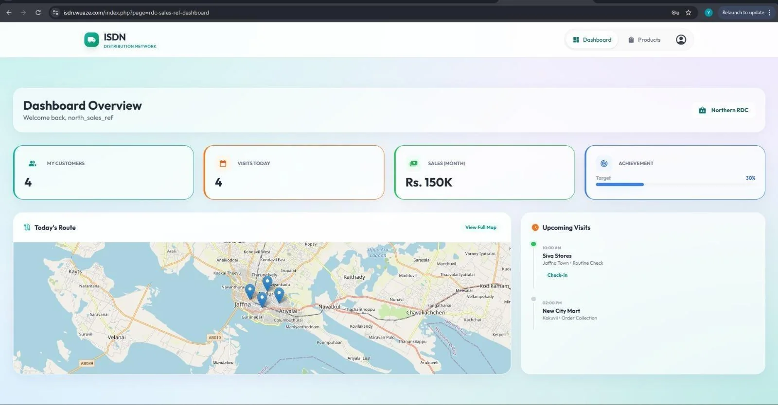 Sales reference dashboard