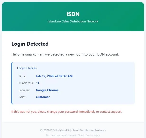 CSV export evidence