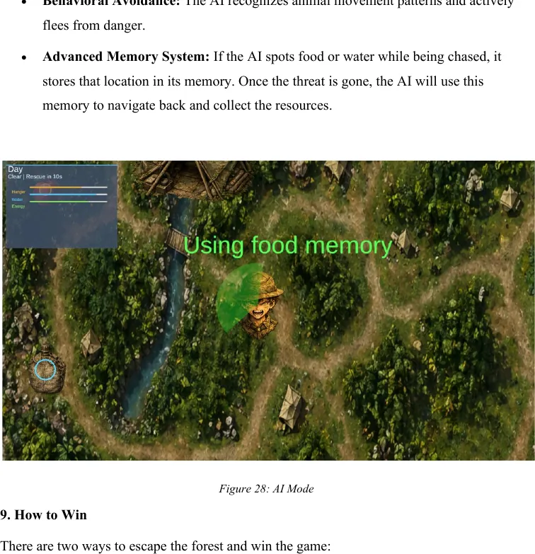 AI mode using food memory
