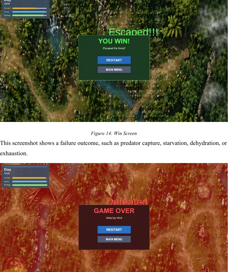Win screen
